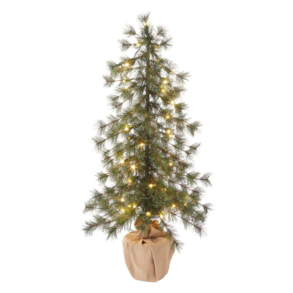Alpine Artificial Trees with LED Lights, Set of 3 - USA MEGA SHOP