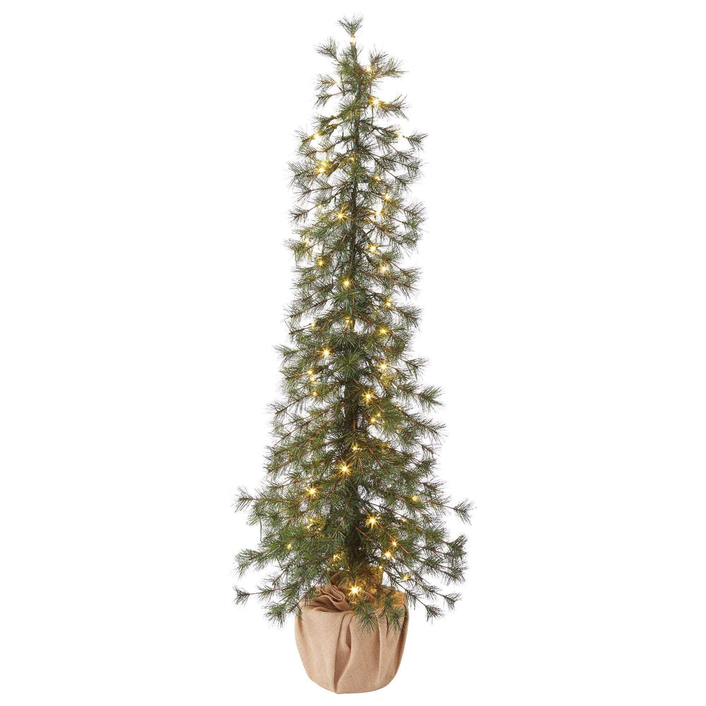 Alpine Artificial Trees with LED Lights, Set of 3 - USA MEGA SHOP