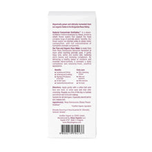 Rose water toner carton back panel with ingredient and directions text