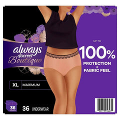 Always Discreet Boutique Incontinence Underwear, Maximum, Choose Size