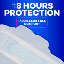 Winged ultra-thin long super pad close-up with absorbent pad layers
