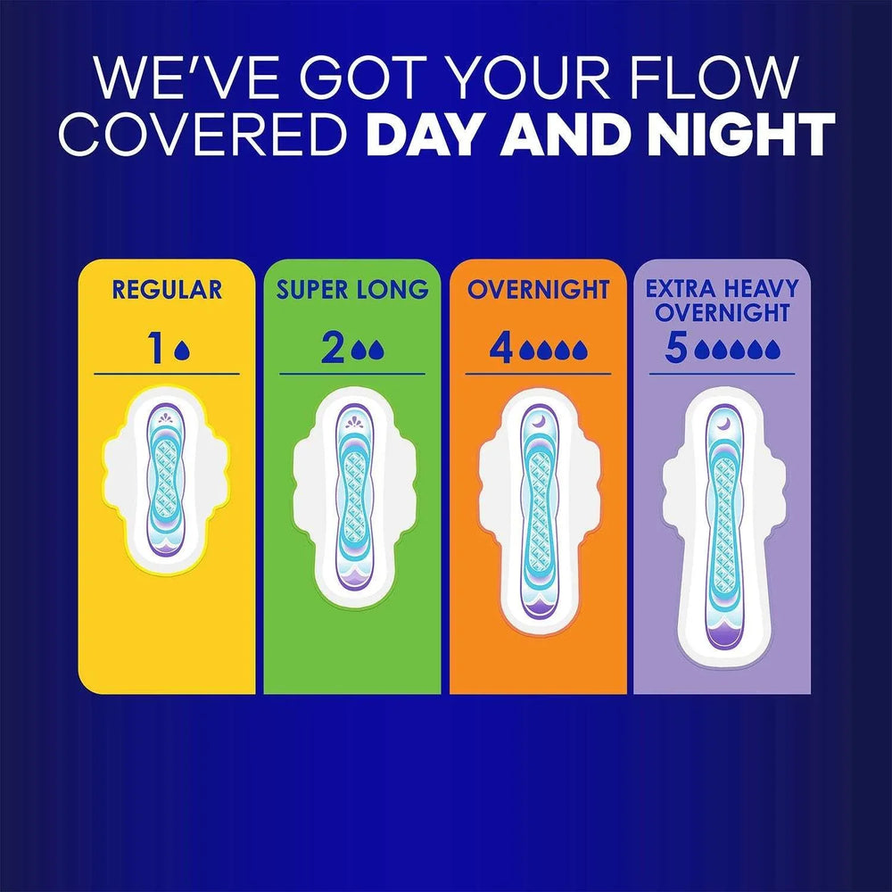 Always Ultra Thin Overnight Pads with Wings, Size 4, 80 ct. - USA MEGA SHOP