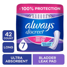 Always Discreet long incontinence pads pack, 42 count