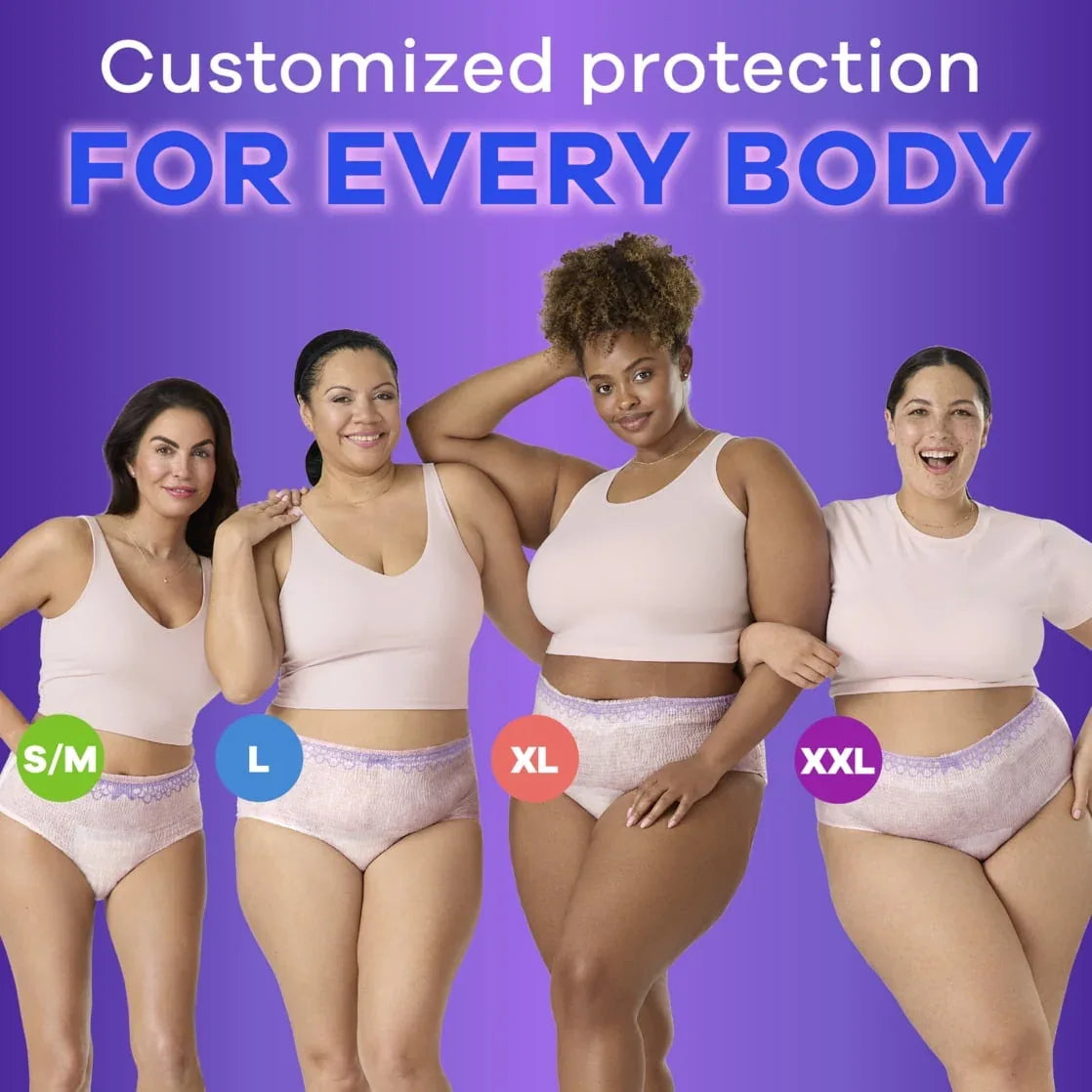 Always Discreet Adult Incontinence Underwear for Women and Postpartum Underwear, XL, Up to 100% Bladder Leak Protection, 28 Count