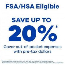 Incontinence pads savings promotion panel for FSA/HSA eligible purchases