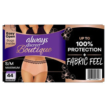 Incontinence underwear box with light pink lace-trim briefs, maximum protection