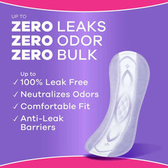 Always Discreet Incontinence Panty Liners for Bladder Leaks, Size 2, Very Light Absorbency, 48 Count