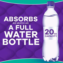 Absorbent incontinence underwear with water-capacity bottle graphic