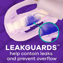 Absorbent incontinence liner with leakguard channels, shown opened