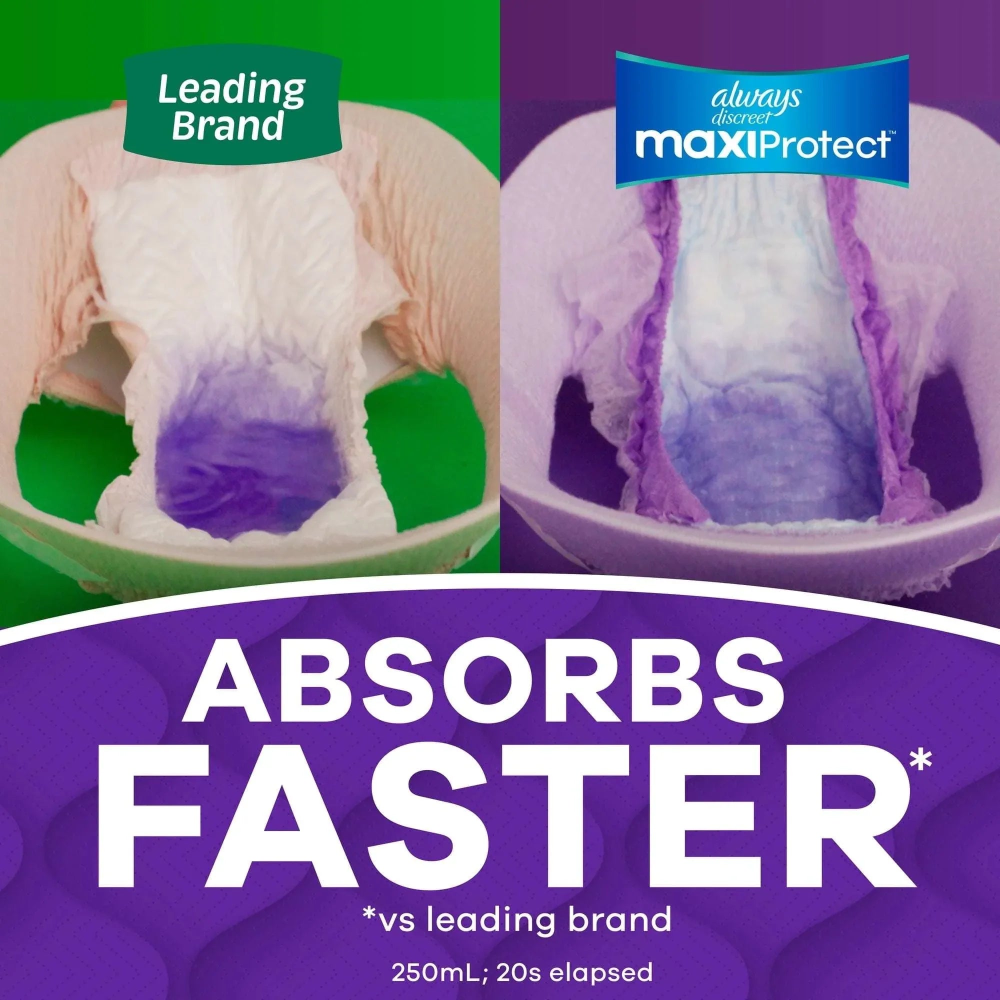 Always Discreet Adult Diapers for Women, MaxiProtect, Incontinence Underwear, Maximum Plus Absorbency, Size L, 24 Count