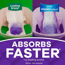 Absorbent incontinence liner pads shown with thick absorbent core