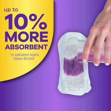 Very light long incontinence liner with absorbent core, 10% more absorbent claim