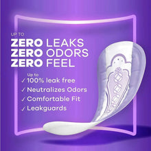 Very light long incontinence liner with leakguards and odor neutralizing design