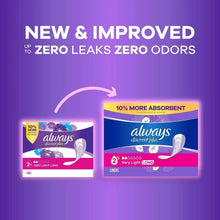 Always Discreet plus very light long incontinence liners, 132 count packaging set