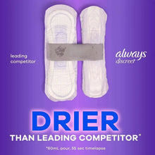 Pair of moderate long incontinence pads with contoured back shape