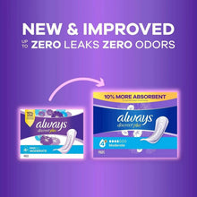 Incontinence pad pack display with multiple pack sizes and moderate pads