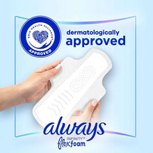 White Infinity FlexFoam heavy flow pad with textured top and contoured shape