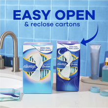 Always Infinity FlexFoam pad cartons with easy open and reseal packaging