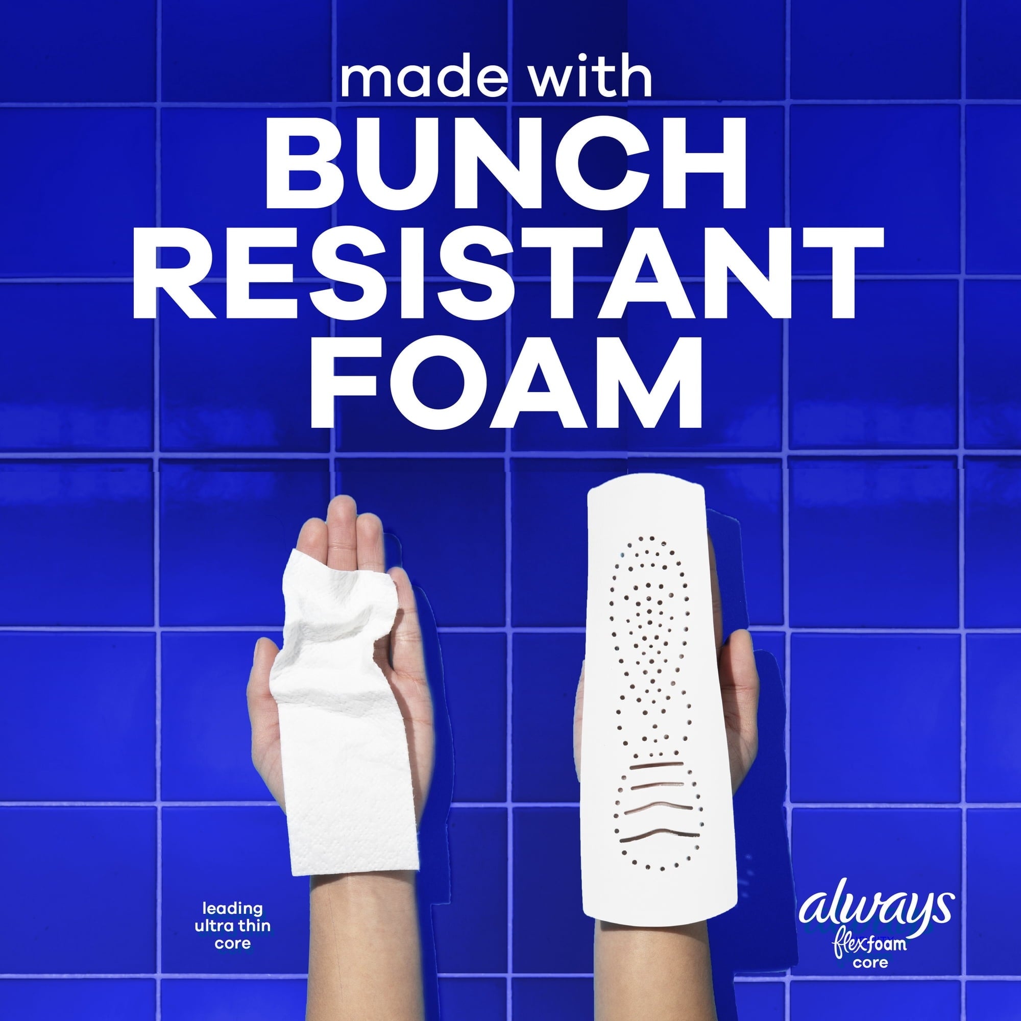 Always Infinity FlexFoam Pads, Size 5, Extra Heavy Overnight, Wings, Unscented, 66 Count