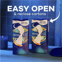 Always Infinity FlexFoam pad cartons with easy open and reseal design