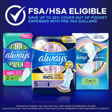 Always ultra mince ultra thin pads packages shown together with winged pad front
