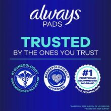 Always pads packaging with trust badges and #1 pediatrician recommended mark