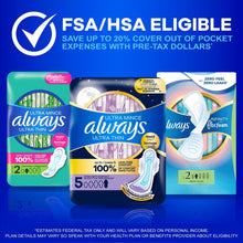 Always pads variety package layout with FSA/HSA eligible message and options
