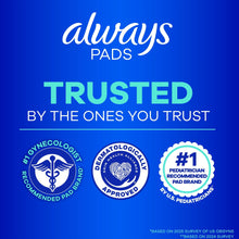 Always pads packaging label with trust and recommendation badges