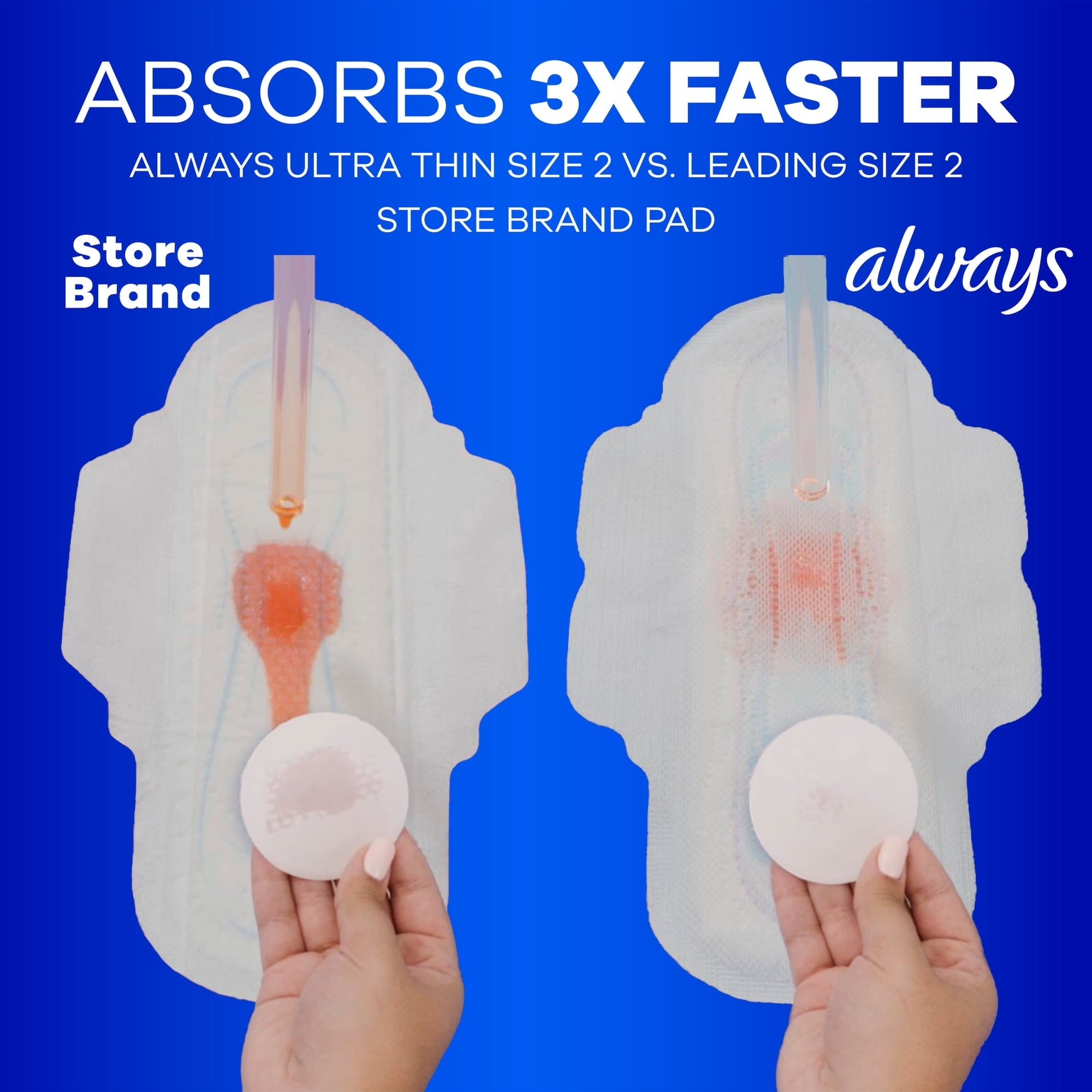 Always Ultra Thin Pads with Wings Size 2 Long Super 8 Count (PACK OF 3 )