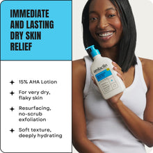 AmLactin intensive healing body lotion bottle with blue pump, 7.9 oz