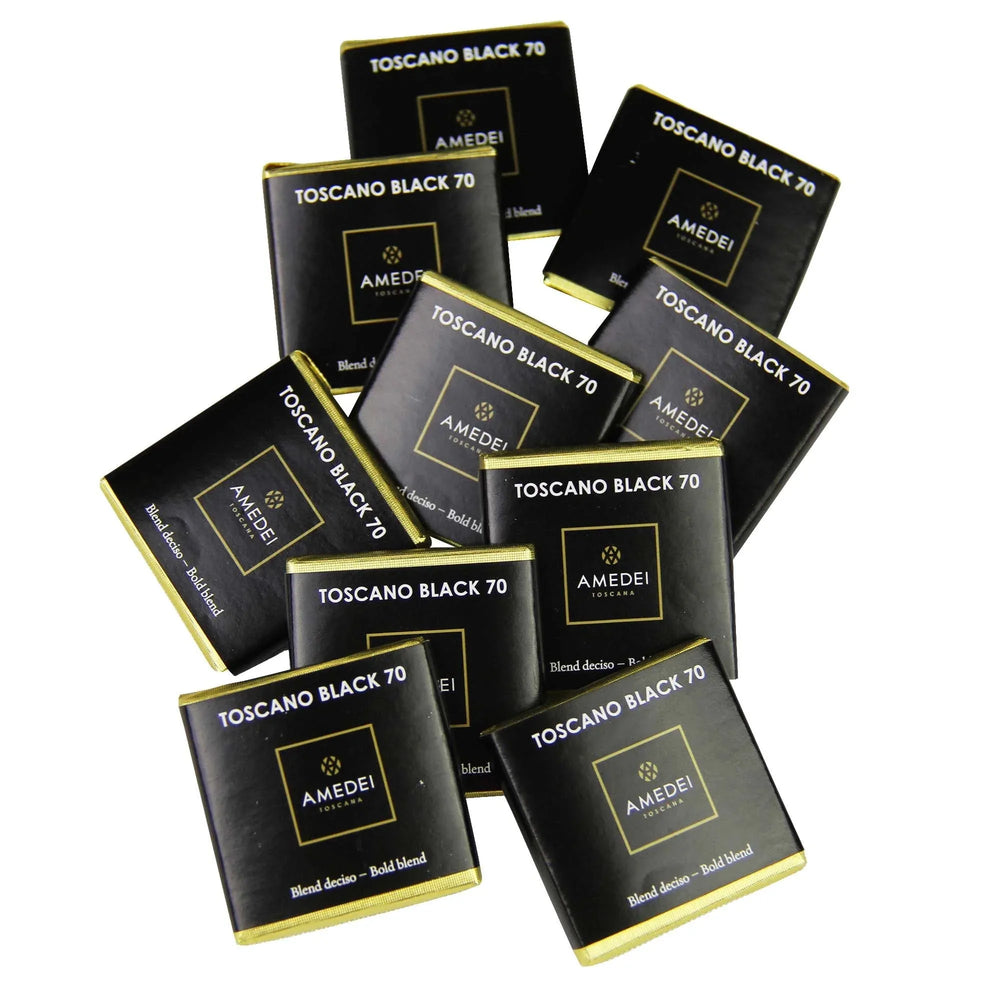 Amedei 70% Dark Chocolate, After Dinner/Hotel Lobby Chocolates, 4.5 g, 204 count - USA MEGA SHOP