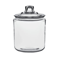Anchor Hocking Heritage Hill Glass Jar with Lid, 1 Gallon, Well Suited to Pantry Jar Storage and Display