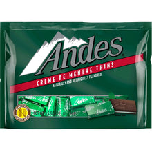Crème de menthe mint chocolate candy in Andes bag, 8.5 oz
