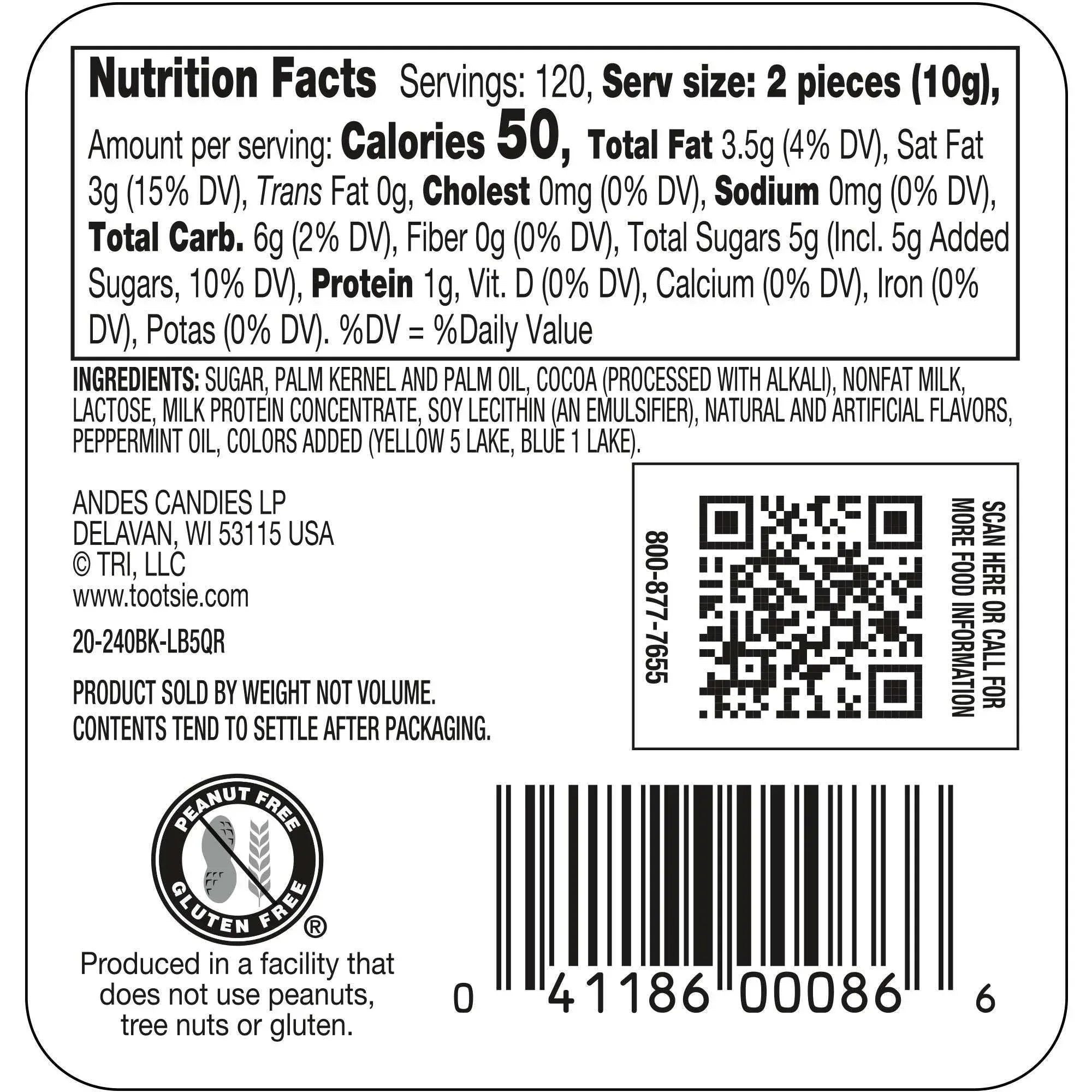Haribo Goldbears Gummi Candy, Mini Bags, 0.4 oz, 125-count
