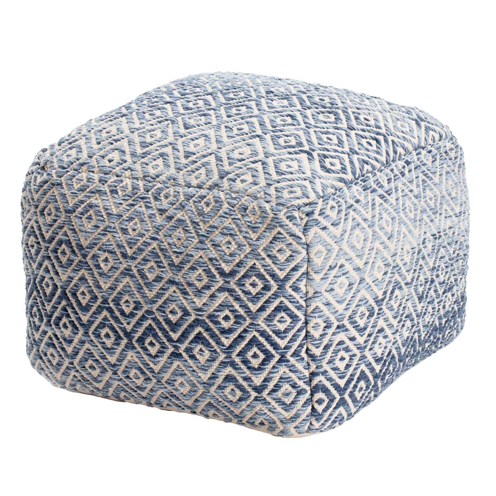 Anji Mountain Woven Diamond Pouf - USA MEGA SHOP