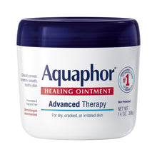 Aquaphor healing ointment jar with blue cap, skin protectant, 14 oz