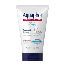 Aquaphor Baby advanced therapy ointment tube, white with blue cap