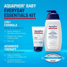 Baby everyday essentials kit with wash & shampoo bottle and healing ointment tube
