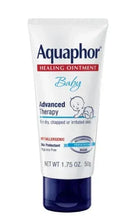 Aquaphor Baby Healing Ointment travel-size tube, white and blue cap, front label
