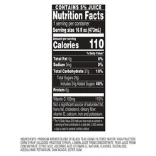 Nutrition Facts label for half tea and half lemonade drink