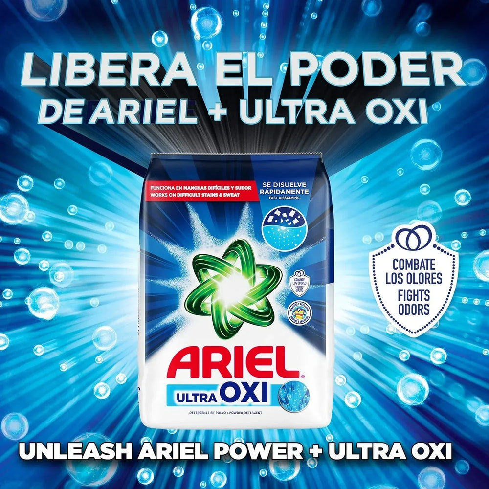 Ariel Ultra Oxi Powder Laundry Detergent, Original, 129 Loads, 205 oz. - USA MEGA SHOP