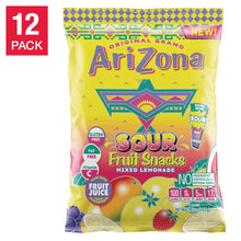 Mixed lemonade sour fruit snack bag, 12-pack
