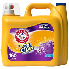 Arm & Hammer Plus OxiClean Odor Blasters Fresh Burst, 160 Loads Liquid Laundry Detergent, 208 fl oz - USA MEGA SHOP