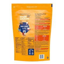 Arm & Hammer pure baking soda resealable bag, back panel with usage and facts