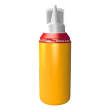 Simply Saline nasal mist bottle with white spray nozzle, orange bottle