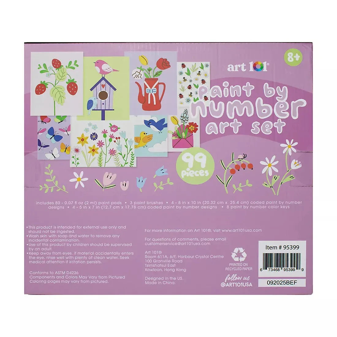 Art 101 Spring Paint by Number Art Set with 99 - Pc. - USA MEGA SHOP