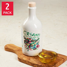 Arte Organic Extra Virgin Olive Oil, 2 Pack Ceramic Bottle, 33.8 fl oz. Total