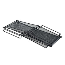 Artesa Presa stacking storage basket set, black mesh tray frame for stacking