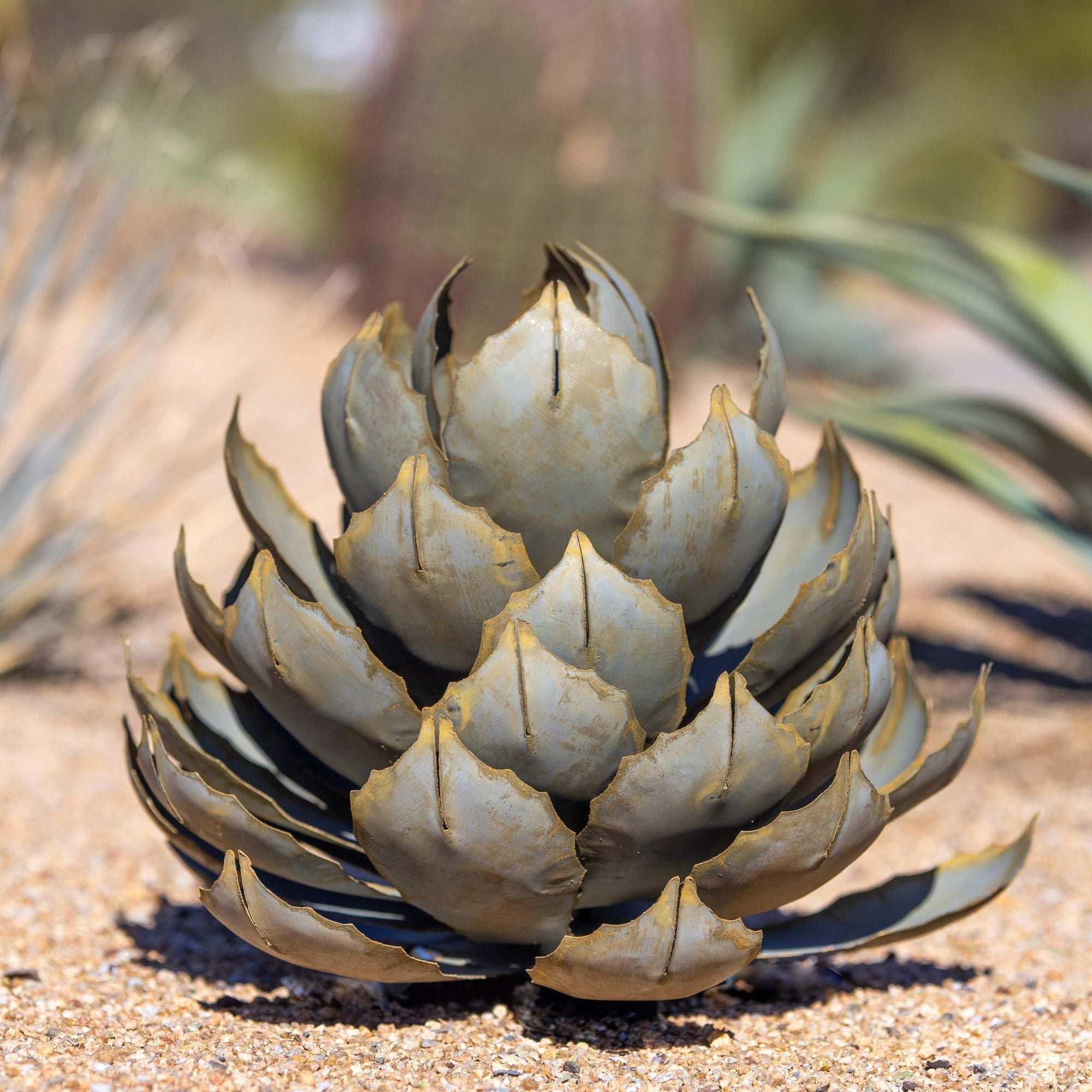 Artichoke Agave Sculpture by Desert Steel - USA MEGA SHOP