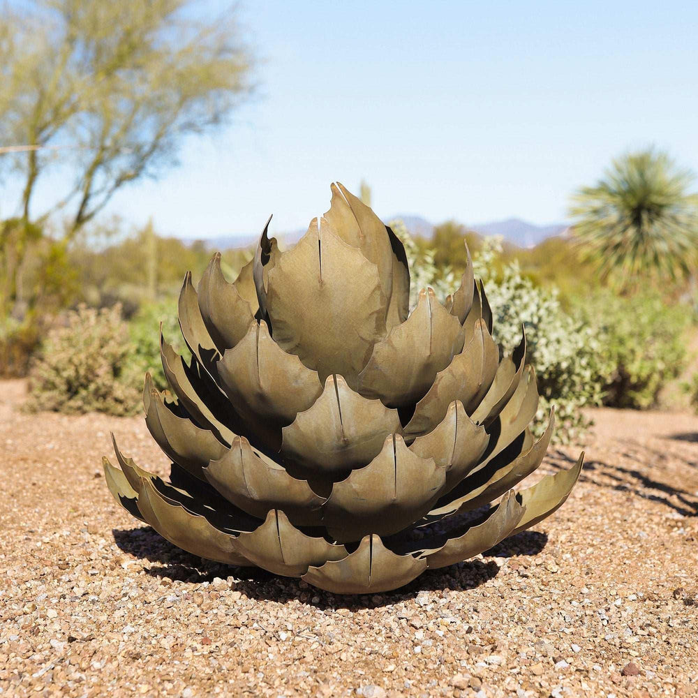 Artichoke Agave Sculpture by Desert Steel - USA MEGA SHOP